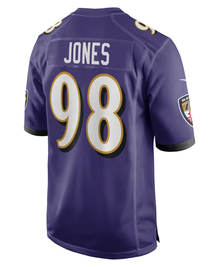 Travis Jones Baltimore Ravens Player Game Jersey - Purple