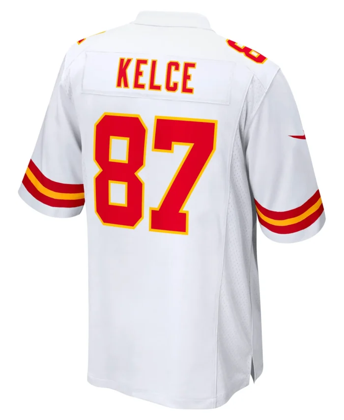 Travis Kelce Kansas City Chiefs Player Game Jersey - White