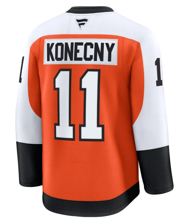 Travis Konecny Philadelphia Flyers Fanatics Home Premium Jersey - Burnt Orange