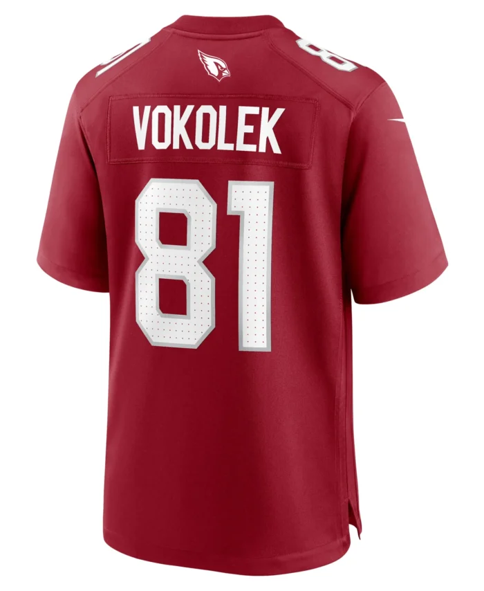 Travis Vokolek Arizona Cardinals Team Game Jersey -  Cardinal
