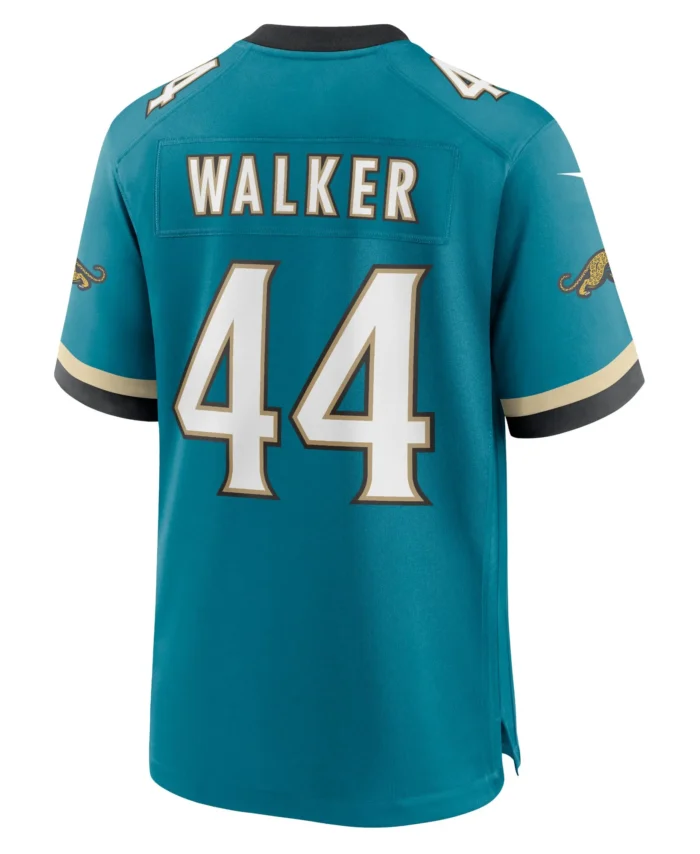 Travon Walker Jacksonville Jaguars Prowler Throwback Player Game Jersey - Teal