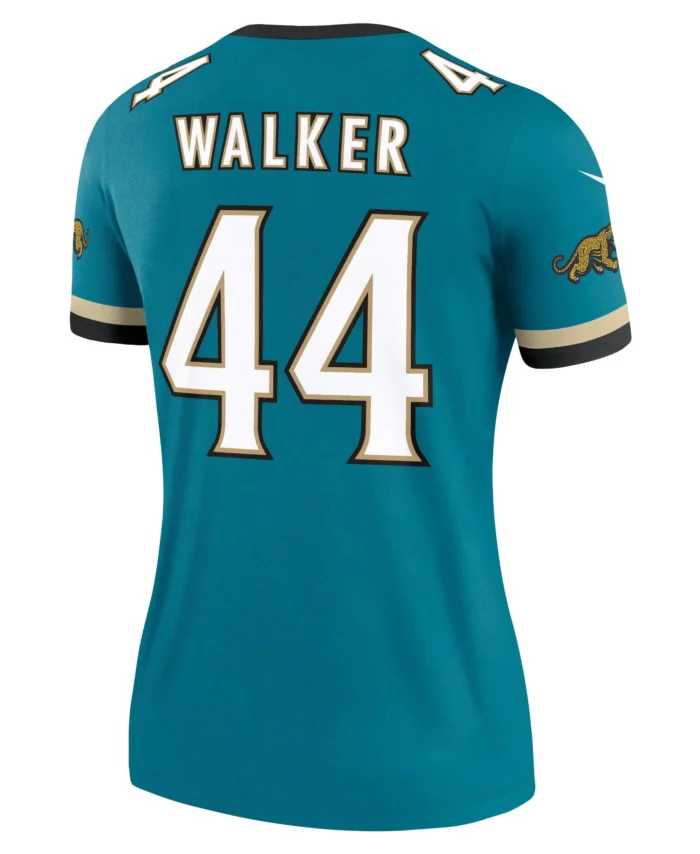 Travon Walker Jacksonville Jaguars Women's Alternate Legend Player Performance Top - Prowler Throwback Teal