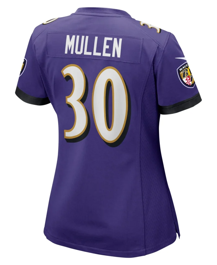 Trayvon Mullen Baltimore Ravens Women's  Game Jersey -  Purple