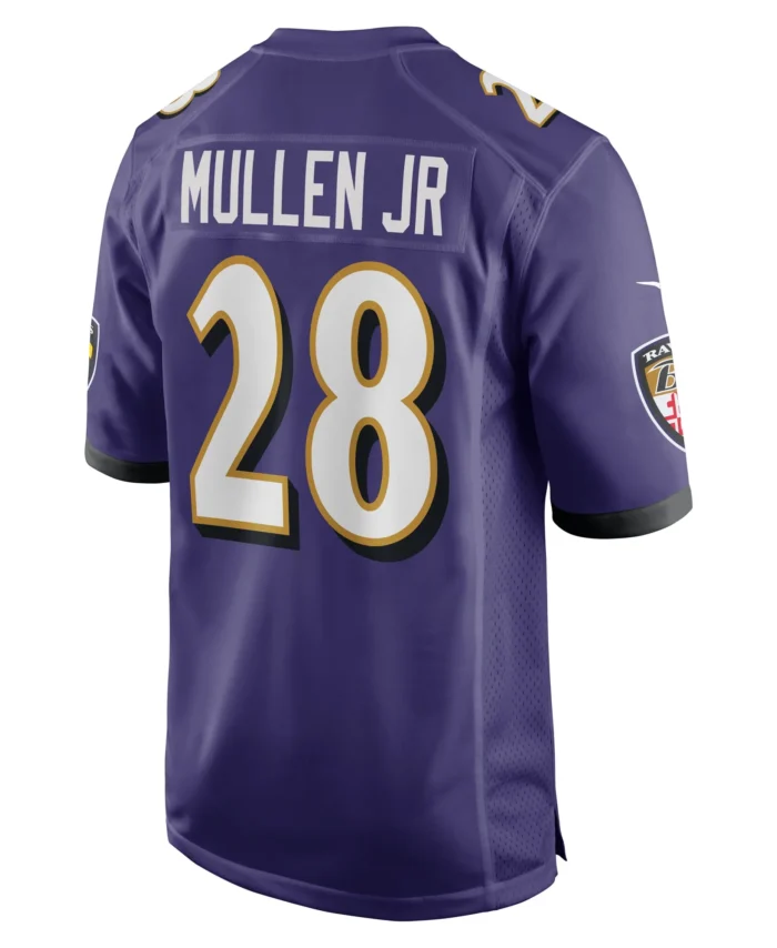 Trayvon Mullen Jr. Baltimore Ravens Team Game Jersey -  Purple