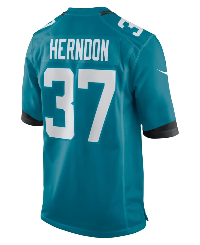 Tre Herndon Jacksonville Jaguars Game Jersey - Teal