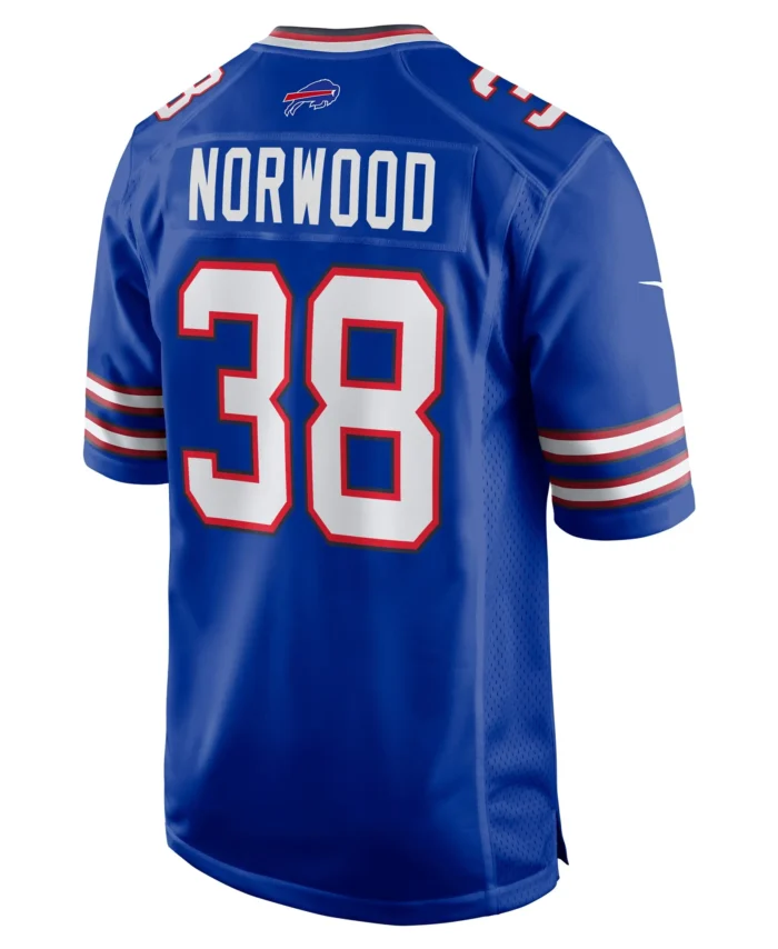 Tre Norwood Buffalo Bills Team Game Jersey -  Royal