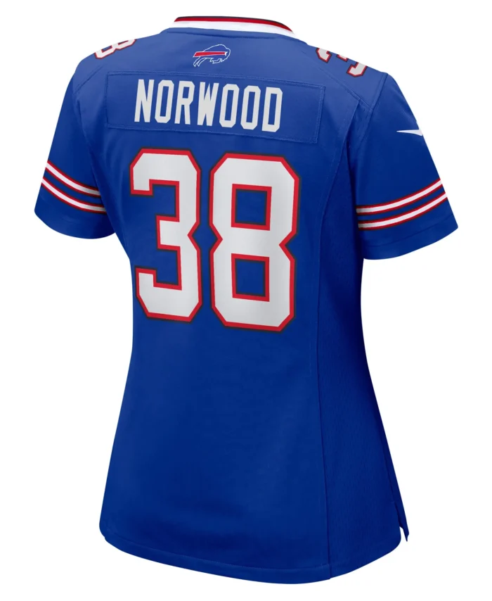 Tre Norwood Buffalo Bills Women's Team Game Jersey -  Royal