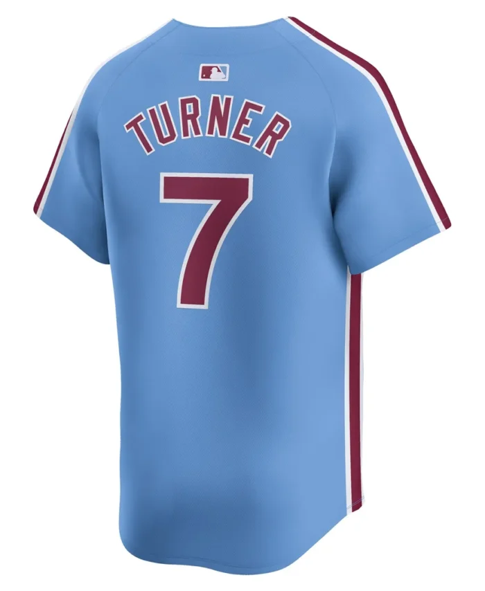 Trea Turner Philadelphia Phillies Alternate Limited Player Jersey- Light Blue