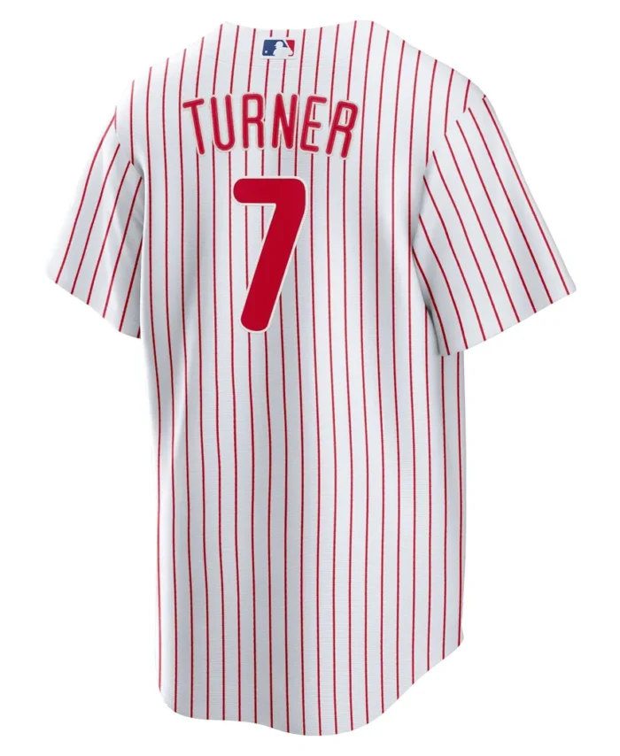 Trea Turner Philadelphia Phillies Home Replica Player Jersey- White