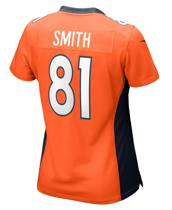 Tre'Quan Smith Denver Broncos Women's  Game Jersey -  Orange
