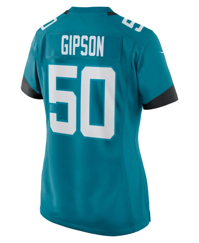 Trevis Gipson Jacksonville Jaguars Women's Team Game Jersey -  Teal