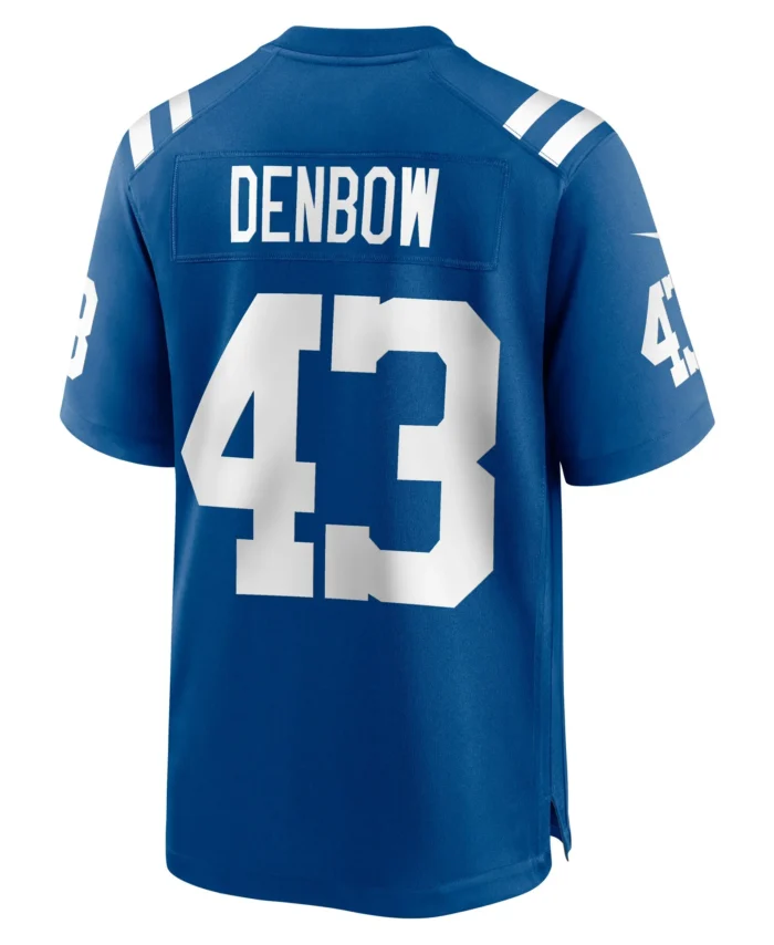 Trevor Denbow Indianapolis Colts Game Player Jersey - Royal