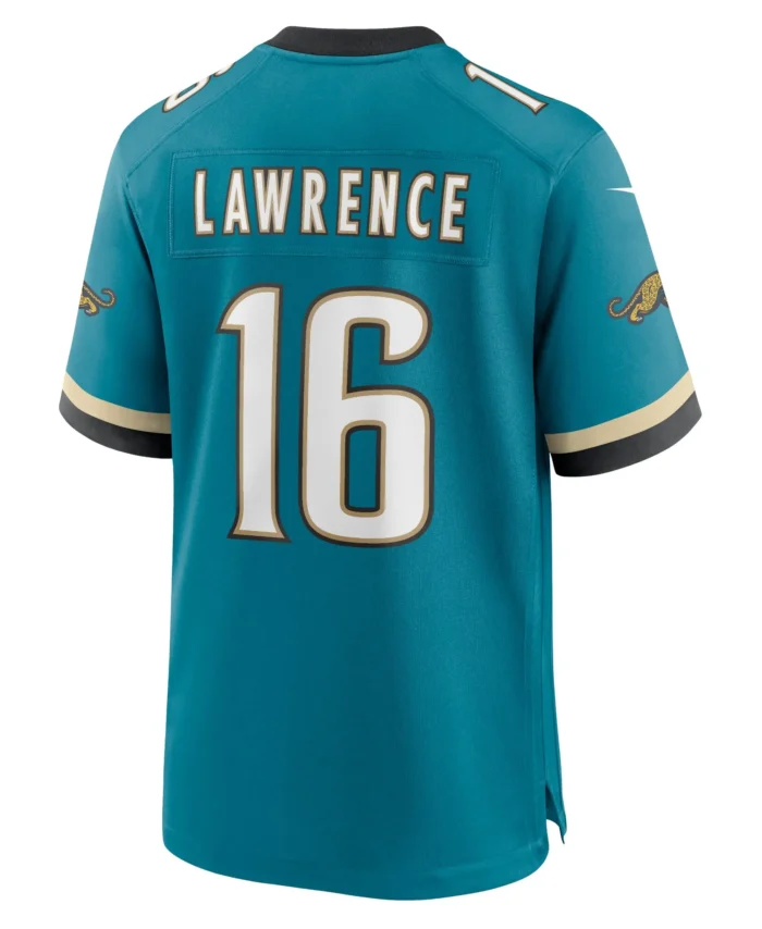 Trevor Lawrence Jacksonville Jaguars Prowler Throwback Player Game Jersey - Teal