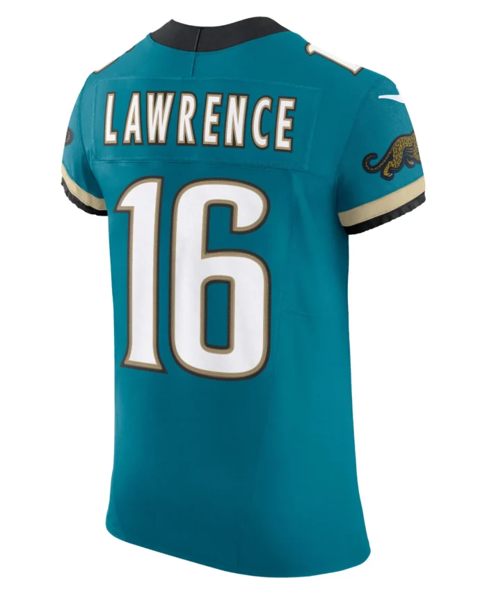Trevor Lawrence Jacksonville Jaguars Prowler Throwback Vapor F.U.S.E. Elite Jersey - Teal