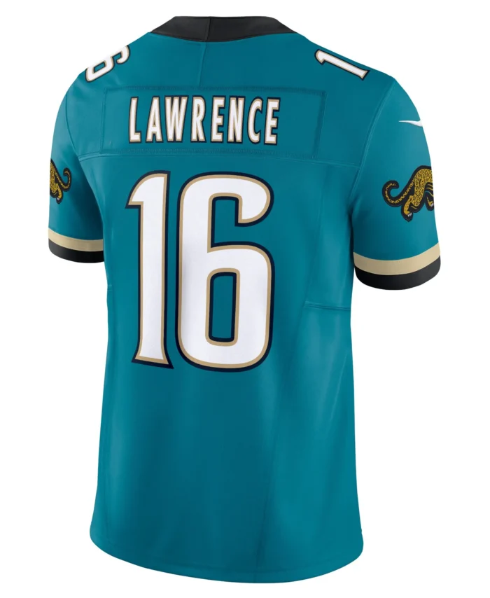 Trevor Lawrence Jacksonville Jaguars Prowler Throwback Vapor F.U.S.E. Limited Jersey - Teal