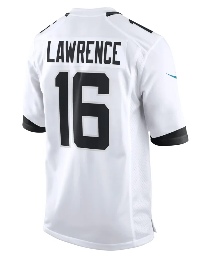 Trevor Lawrence Jacksonville Jaguars White Game Jersey - White