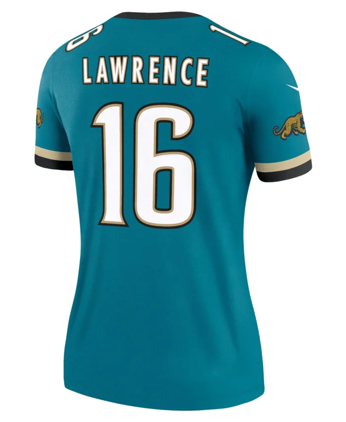 Trevor Lawrence Jacksonville Jaguars Women's Alternate Legend Player Performance Top - Prowler Throwback Teal