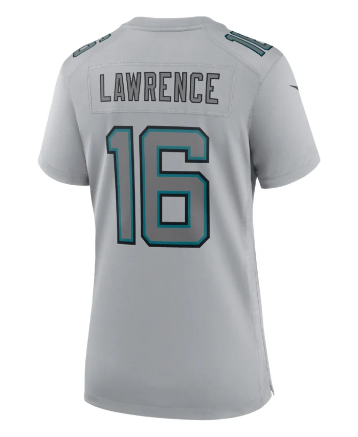 Trevor Lawrence Jacksonville Jaguars Women's Atmosphere Fashion Game Jersey - Gray