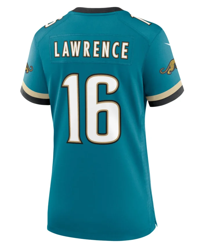 Trevor Lawrence Jacksonville Jaguars Women's Prowler Throwback Game Jersey - Teal