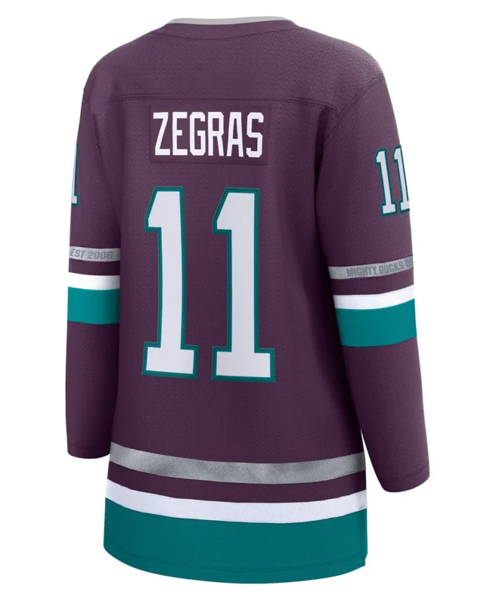 Trevor Zegras Anaheim Ducks Fanatics Women Alternate Premier Breakaway Player Jersey - Purple
