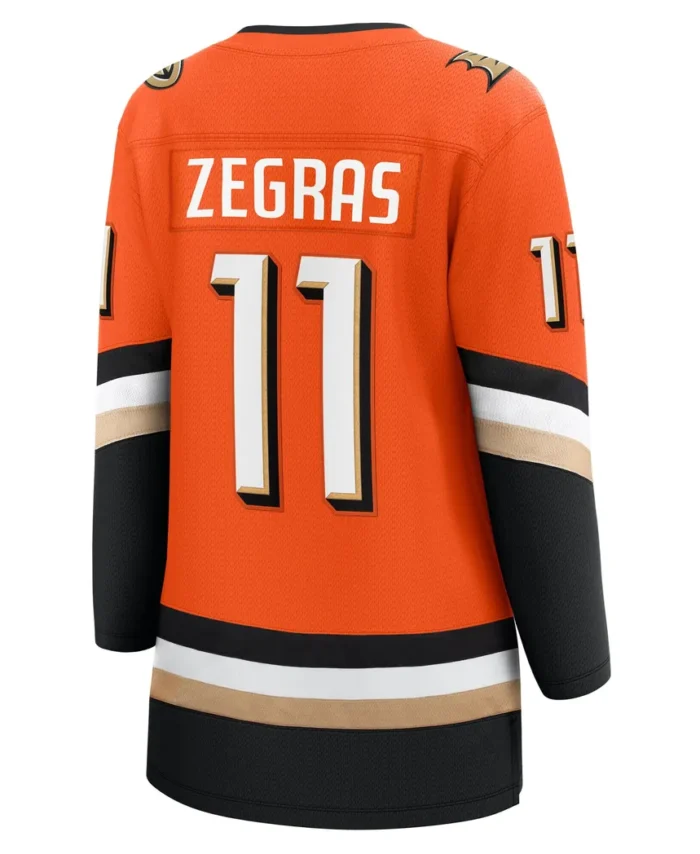 Trevor Zegras Anaheim Ducks Fanatics Women Home Premier Breakaway Player Jersey - Orange