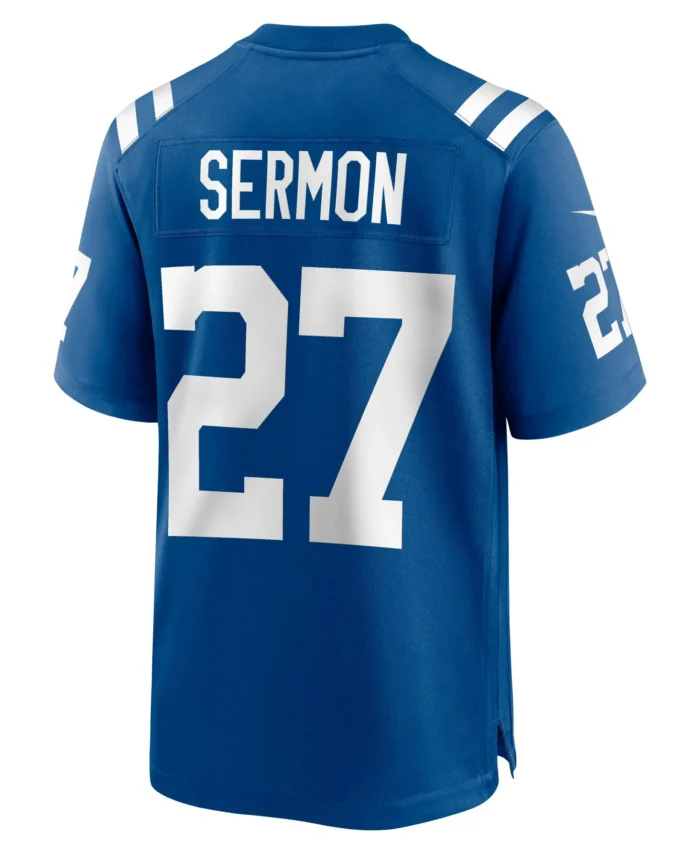 Trey Sermon Indianapolis Colts  Game Jersey -  Royal