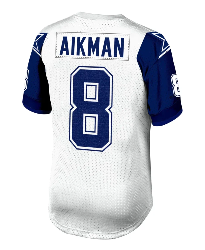 Troy Aikman Dallas Cowboys 1994 Mitchell & Ness Authentic Throwback Retired Player Jersey - White