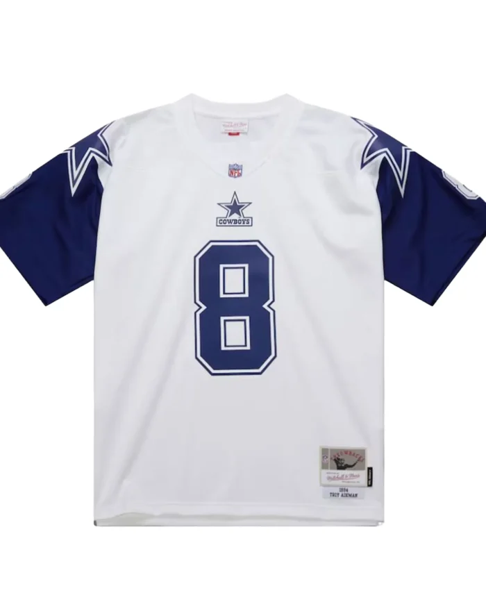 Troy Aikman Dallas Cowboys Mitchell & Ness 1994 Alternate Legacy Replica Jersey - White