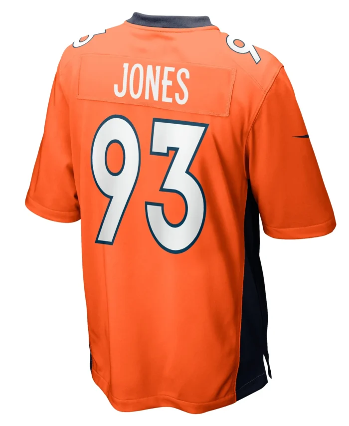 Troy Jones Denver Broncos Game Jersey - Orange