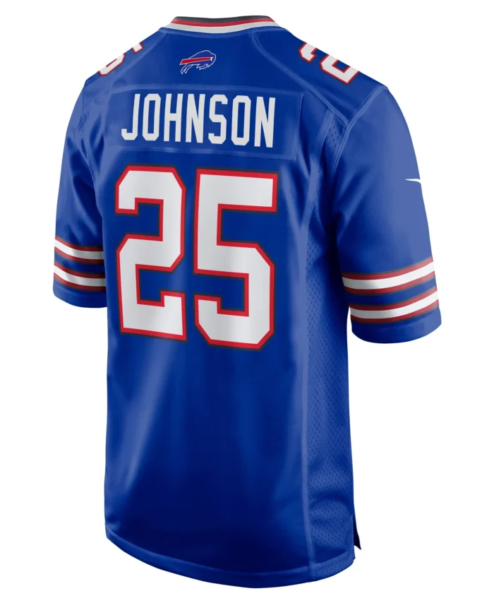 Ty Johnson Buffalo Bills Team Game Jersey - Royal