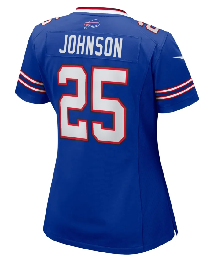 Ty Johnson Buffalo Bills Women's Team Game Jersey - Royal