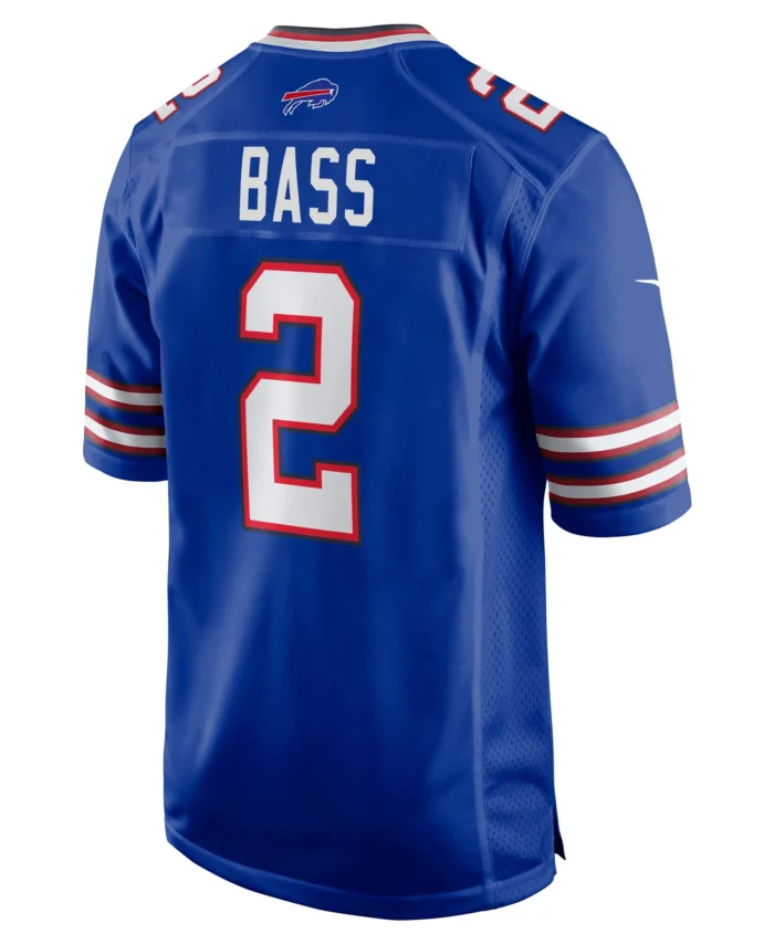 Tyler Bass Buffalo Bills Game Player Jersey - Royal