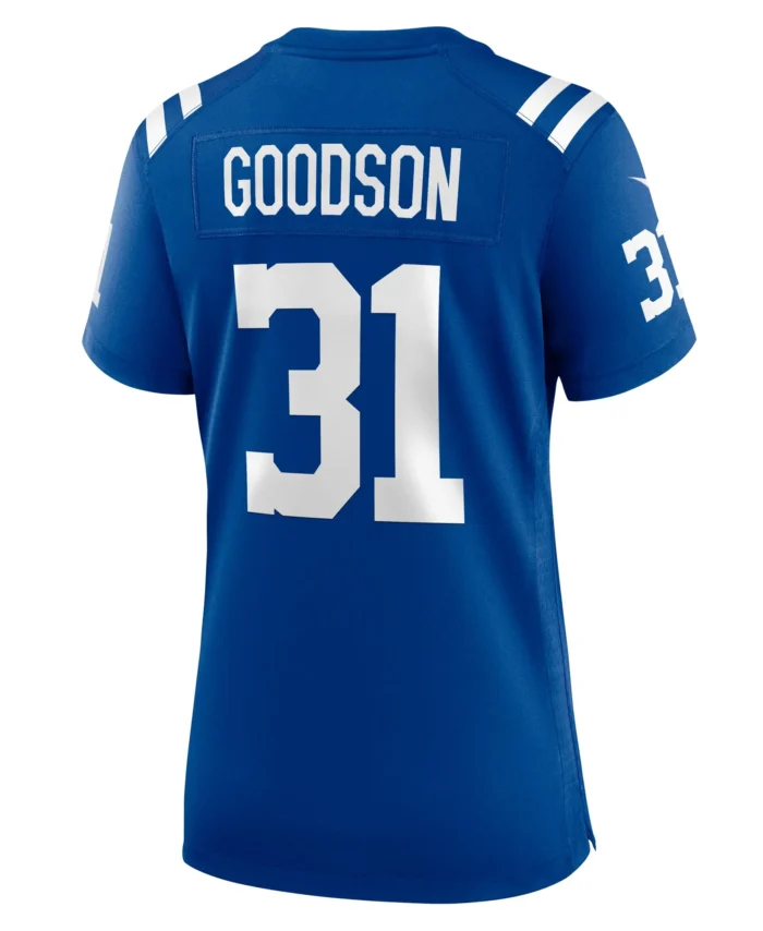 Tyler Goodson Indianapolis Colts Women's  Game Jersey -  Royal