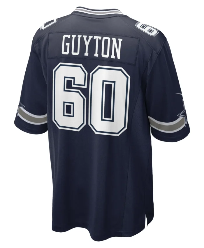Tyler Guyton Dallas Cowboys  Player Game Jersey - Navy