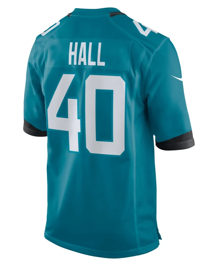 Tyler Hall Jacksonville Jaguars Team Game Jersey -  Teal