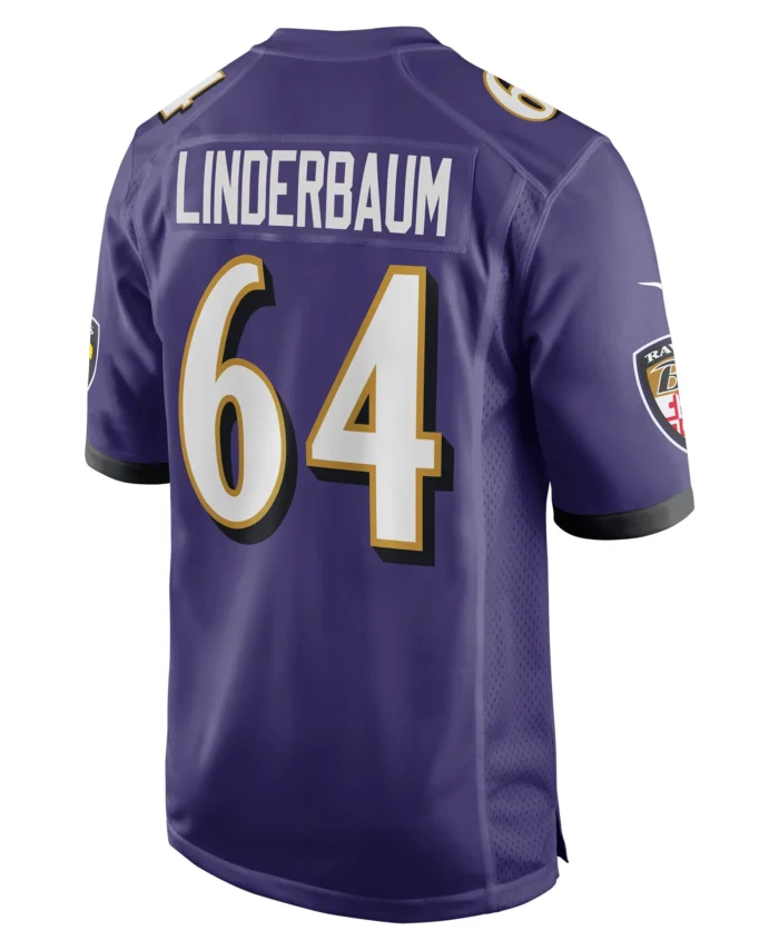 Tyler Linderbaum Baltimore Ravens Player Game Jersey - Purple