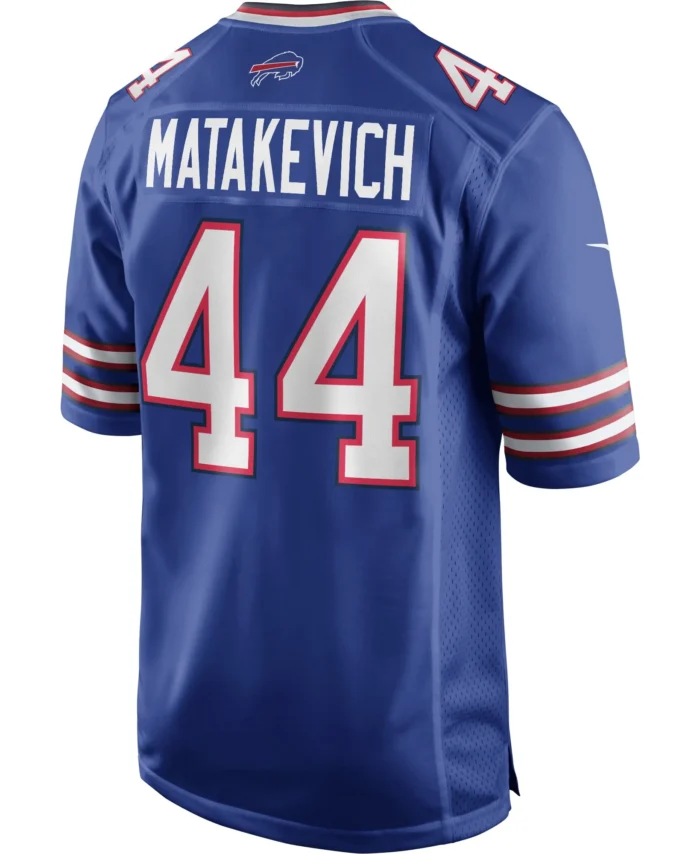 Tyler Matakevich Buffalo Bills Game Player Jersey - Royal