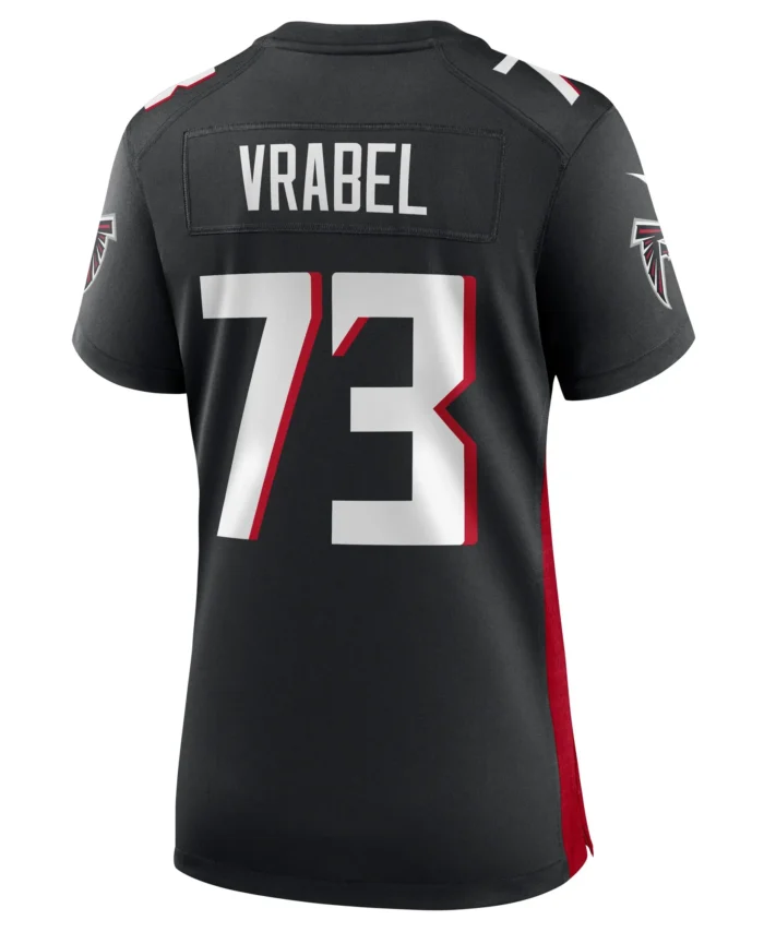 Tyler Vrabel Atlanta Falcons Women's Player Game Jersey - Black