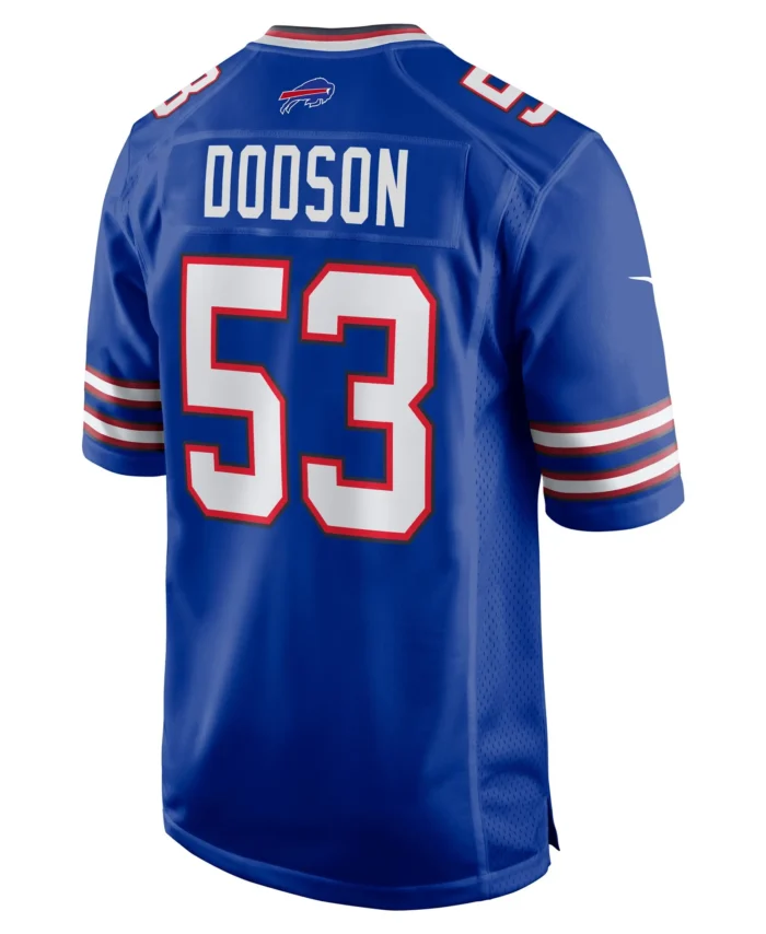 Tyrel Dodson Buffalo Bills Game Player Jersey - Royal