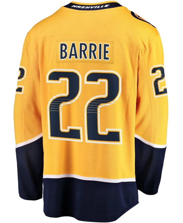 Tyson Barrie Nashville Predators Fanatics Home Breakaway Jersey - Gold