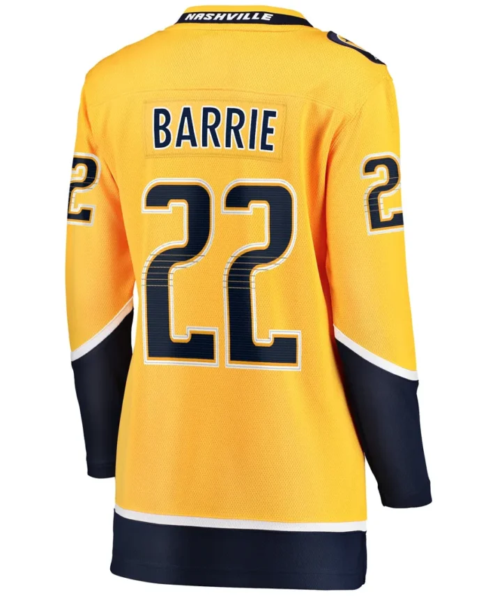 Tyson Barrie Nashville Predators Women Fanatics Home Breakaway Jersey - Gold