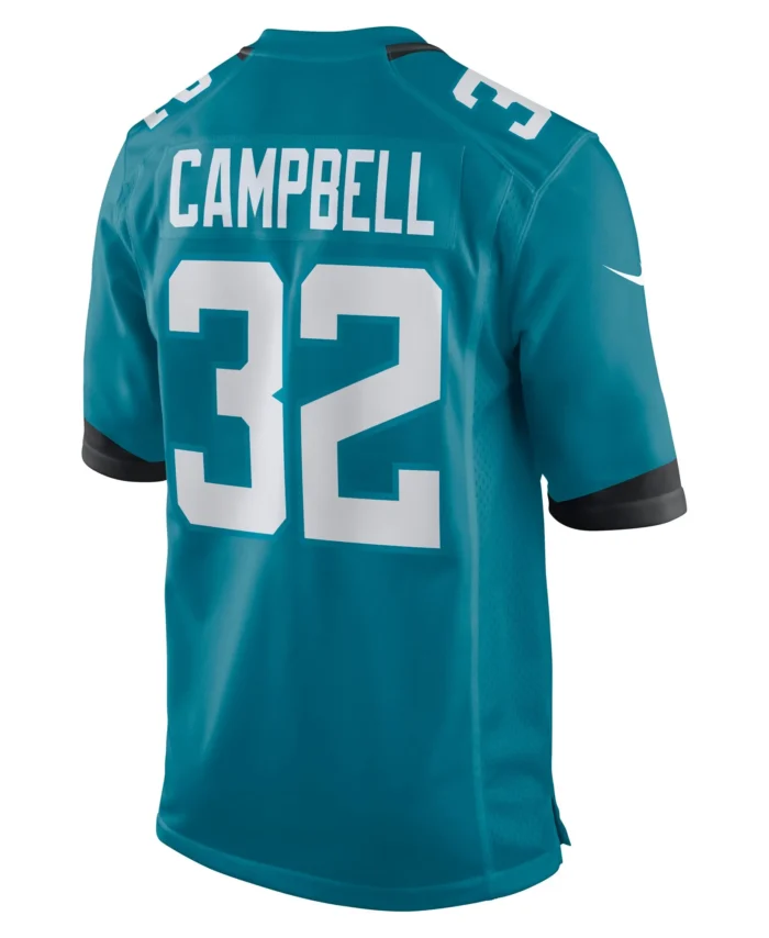 Tyson Campbell Jacksonville Jaguars Game Jersey - Teal
