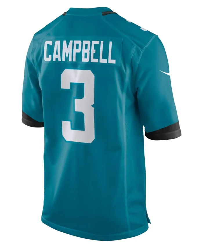 Tyson Campbell Jacksonville Jaguars Team Game Jersey -  Teal