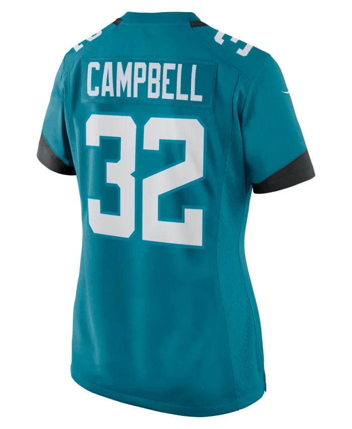 Tyson Campbell Jacksonville Jaguars Women's Game Jersey - Teal
