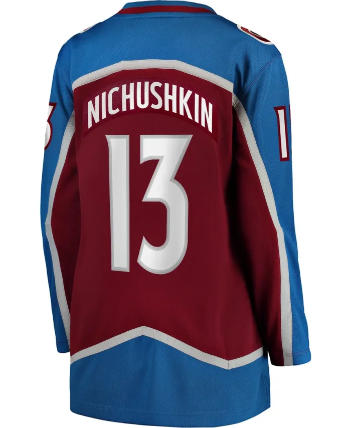 Valeri Nichushkin Colorado Avalanche Fanatics Women Home Breakaway Player Jersey - Burgundy