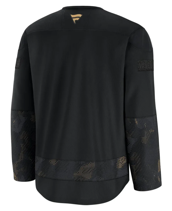 Vancouver Canucks Fanatics 2024 Military Appreciation Practice Jersey - Black