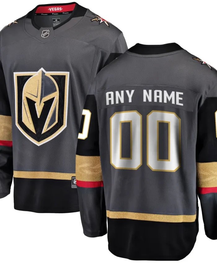 Vegas Golden Knights Fanatics Alternate Breakaway Custom Jersey - Gray