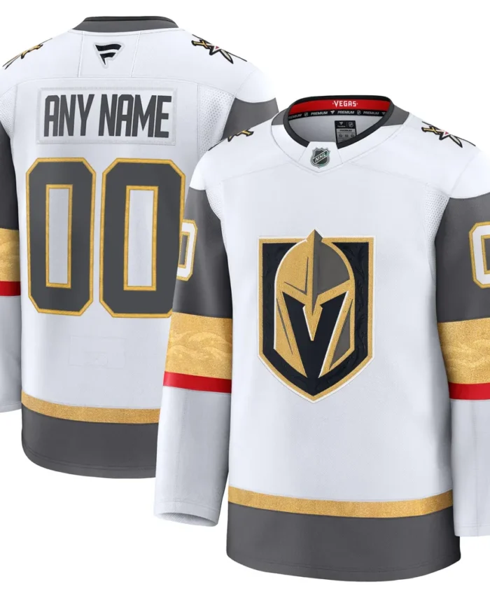 Vegas Golden Knights Fanatics Away Premium Custom Jersey - White