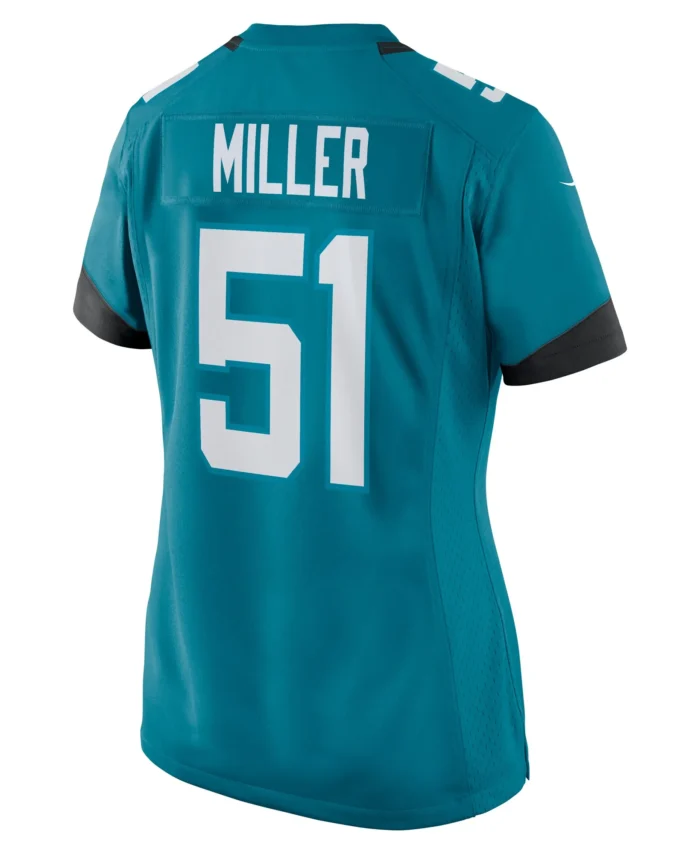 Ventrell Miller Jacksonville Jaguars Women's  Game Jersey -  Teal