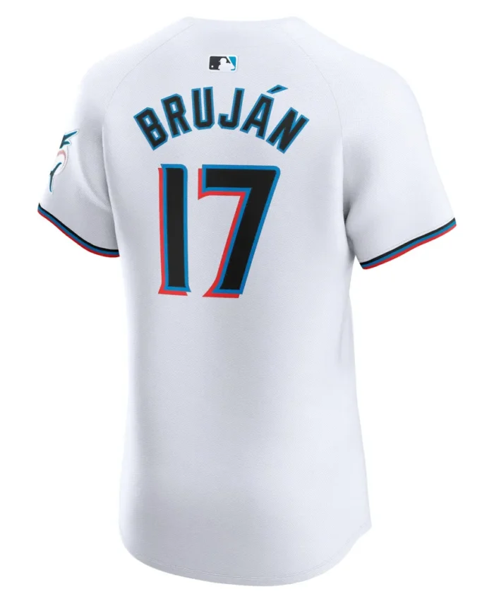 Vidal Brujan Miami Marlins Home Elite Player Jersey - White